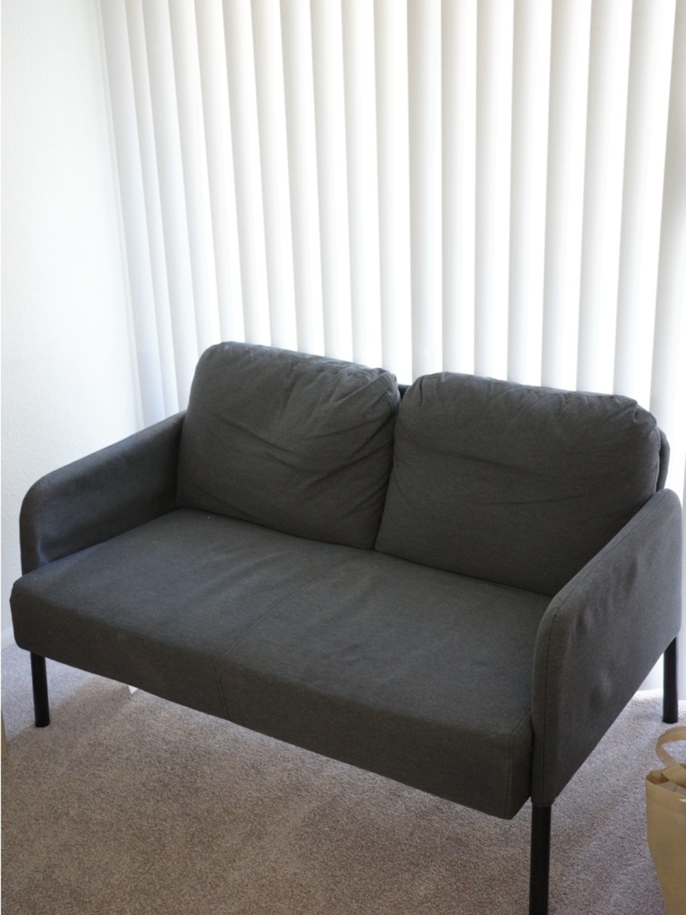 Gray Two-Seat Sofa Loveseat - IKEA